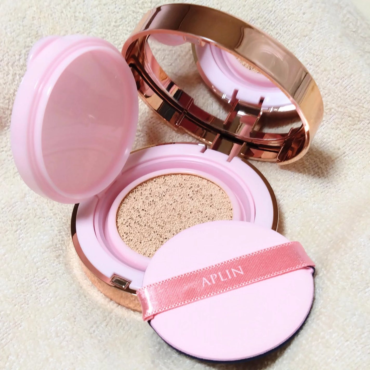 ピンクティーツリーカバークッション/APLIN/クッションファンデーションを使ったクチコミ(5枚目)