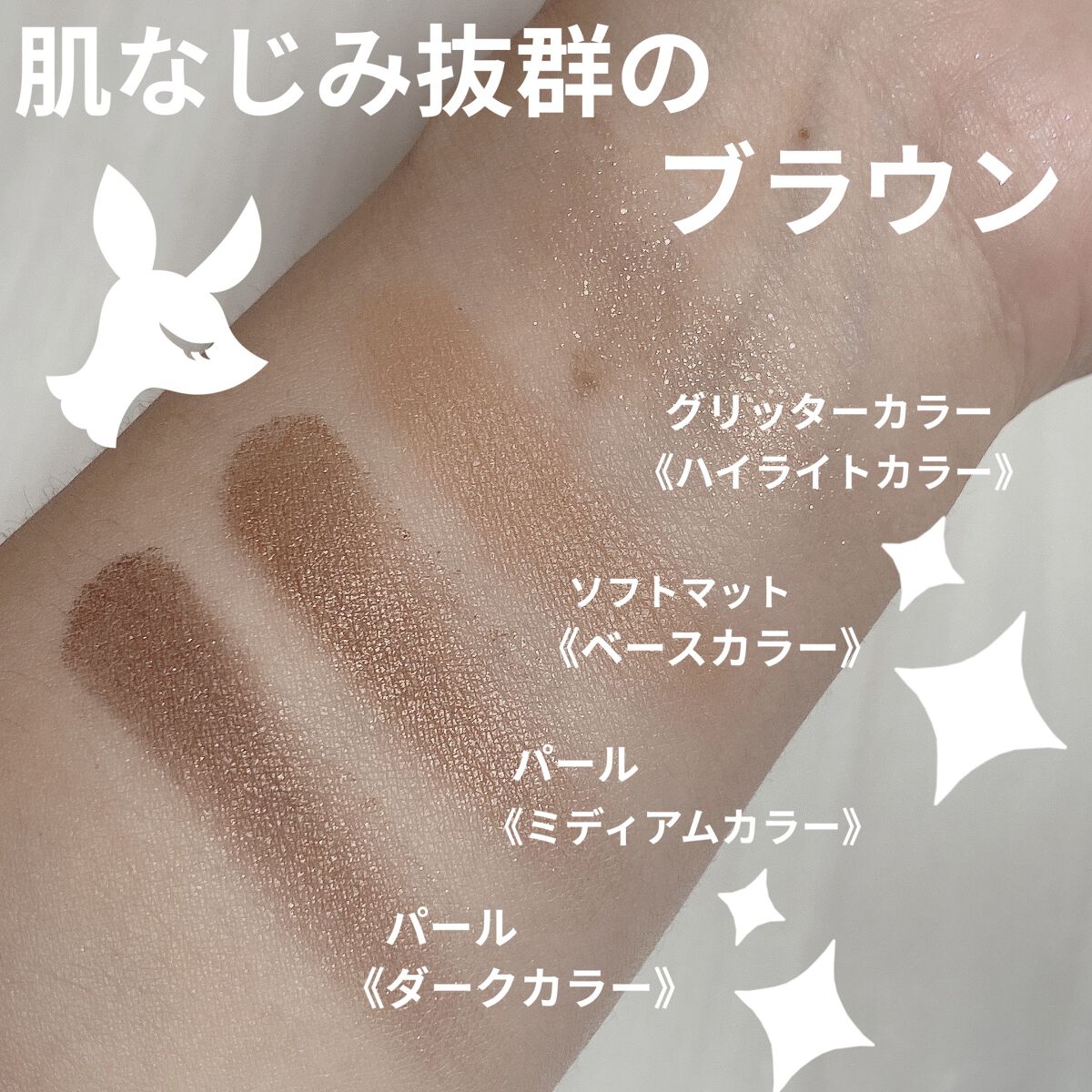 レイヤードアイズ/KiSS/アイシャドウパレットを使ったクチコミ（3枚目）