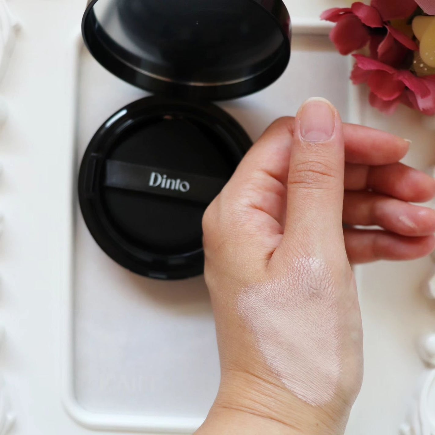 Dinto ブラー フィニッシュ マットクッションファンデーション/Dinto/クッションファンデーションを使ったクチコミ(4枚目)