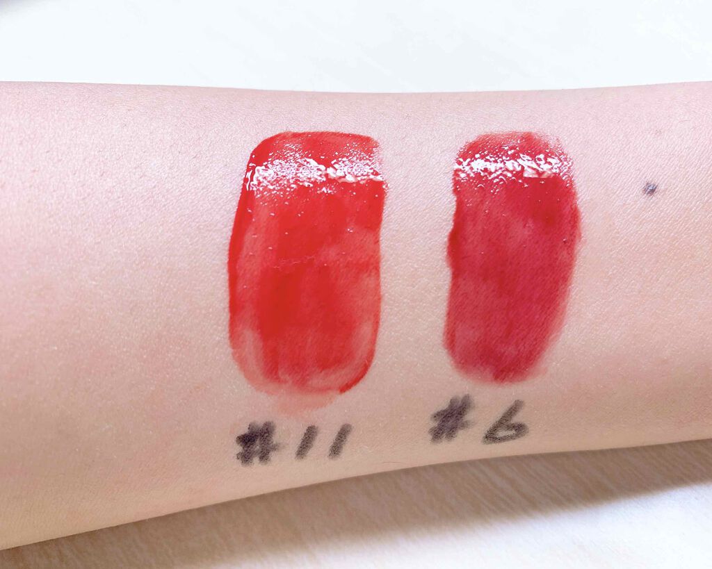 ジューシーラスティングティント/rom&nd/リップティントを使ったクチコミ(2枚目)