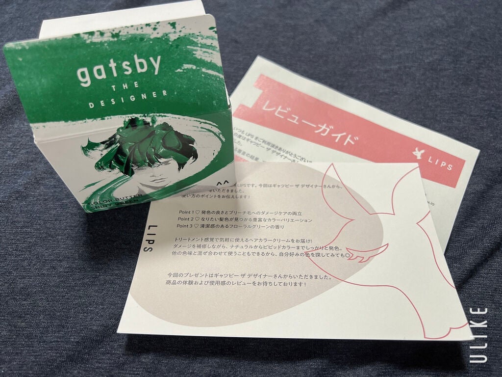 カラーバター/gatsby THE DESIGNER/ヘアカラーを使ったクチコミ(1枚目)