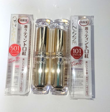 『セザンヌ ラスティンググロスリップのティントタイプ💄
501番オレンジと101番ブラウン
480円(税抜)』



結構前に発売されたものですが、これスルスル塗れて発色もよくてとってもいいです🎶

テ