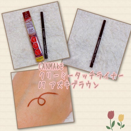 クリーミータッチライナー/キャンメイク/ジェルアイライナーを使ったクチコミ(1枚目)