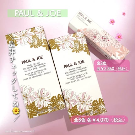 ãããã¯ãã£ã³ã° ãã©ã€ããŒ/PAUL & JOE BEAUTE/åç²§äžå°ã䜿ã£ãã¯ãã³ãïŒ10æç®ïŒ