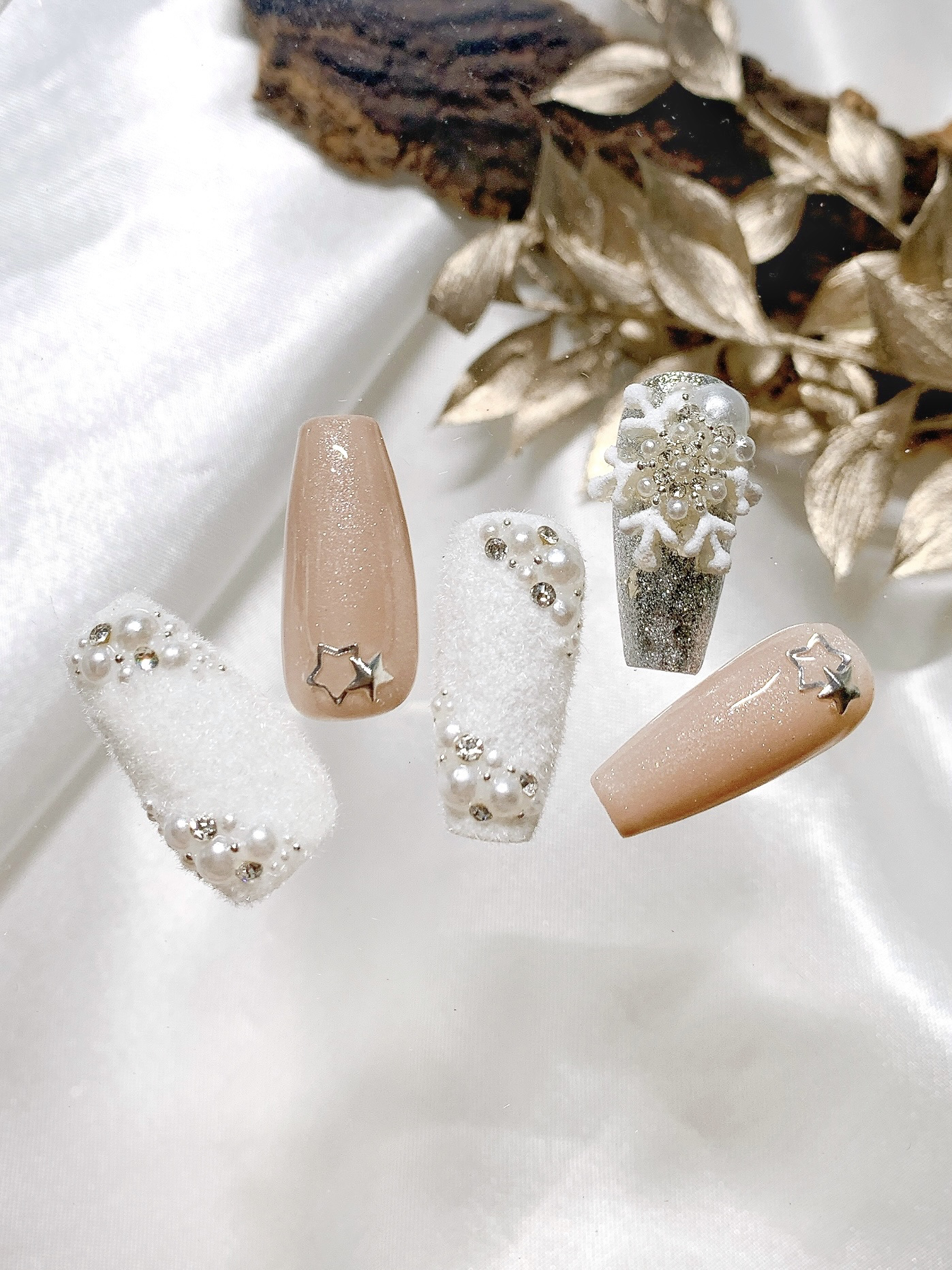 #セルフネイル,#冬ネイルのネイルデザイン