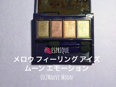 メロウ フィーリング アイズ ムーン エモーション 002 Mauve Moon/ESPRIQUE/アイシャドウパレットを使ったクチコミ（2枚目）