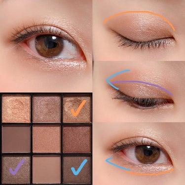 UR GLAM　BLOOMING EYE COLOR PALETTE/U R GLAM/パウダーアイシャドウを使ったクチコミ（3枚目）