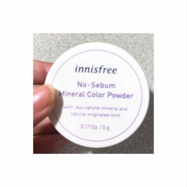 ノーセバム　ミネラルカラーパウダー　/innisfree/ルースパウダーを使ったクチコミ（1枚目）