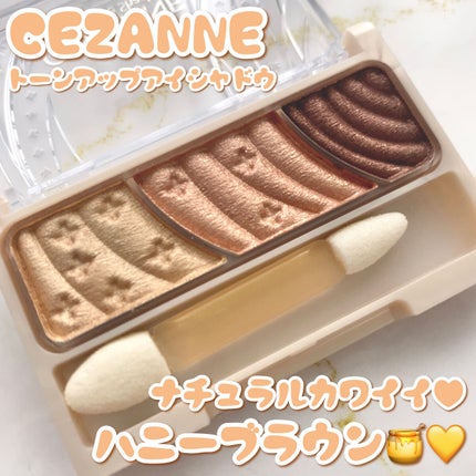 トーンアップアイシャドウ/CEZANNE/アイシャドウパレットを使ったクチコミ(1枚目)