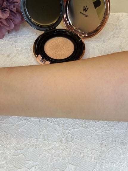 ウォンジョンヨ フィッティングクッション ラスティング 01 ペールピンク/Wonjungyo/クッションファンデーションを使ったクチコミ(3枚目)