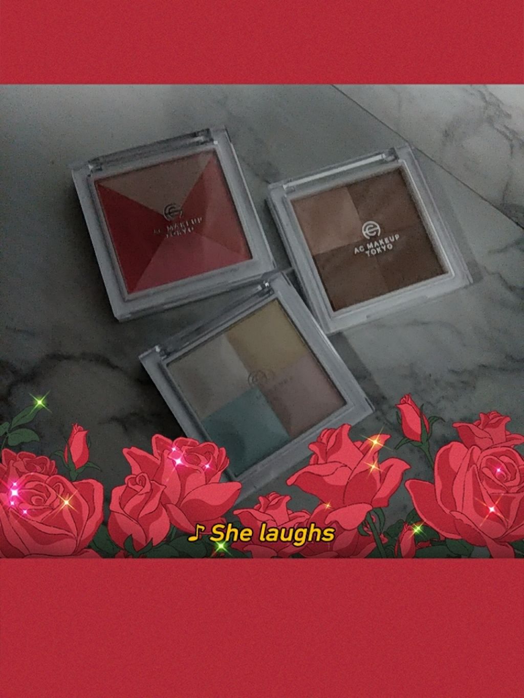 セリア セリアシェーディングパウダーのクチコミ「こんにちわ🎵だんだんなれてきたー😁(笑)
今度はハイライト、チーク、シェーデング、でーす！

.....」（2枚目）