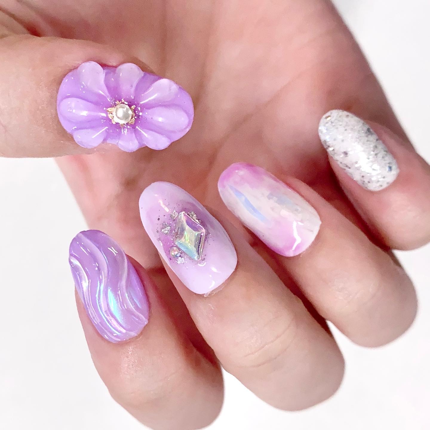 ジェルネイル（ライト対応）/セリア/ジェルネイルを使ったクチコミ（1枚目）