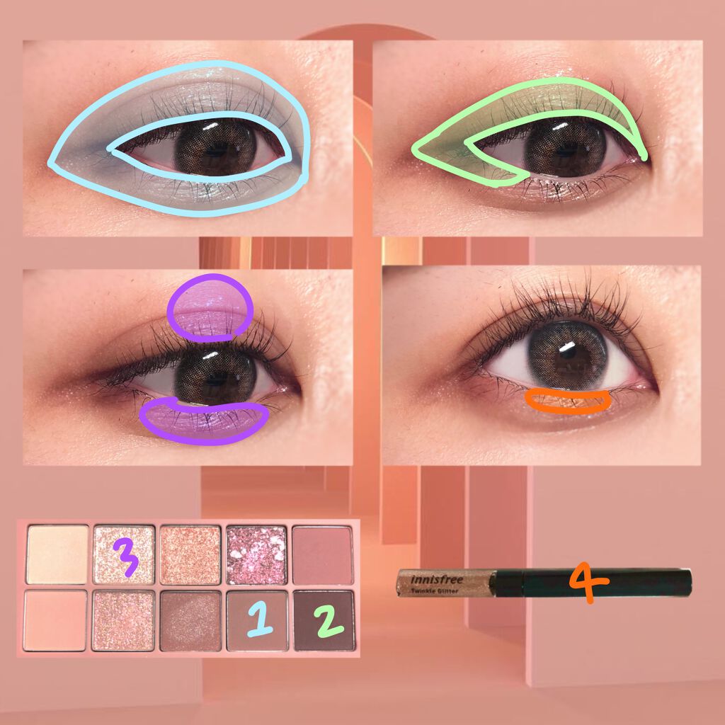 トゥインクル グリッター/innisfree/リキッドアイライナーを使ったクチコミ(2枚目)