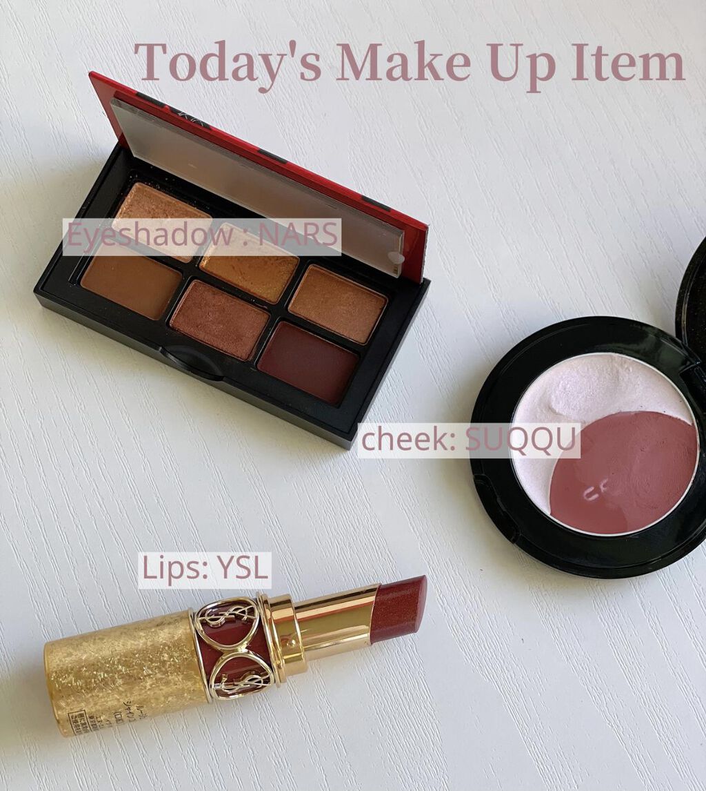 ルージュ ヴォリュプテ シャイン コレクター （NOEL LOOK 2021） NO.76 レッド イン ザ ダーク ゴールドシマー/YVES SAINT LAURENT BEAUTE/口紅を使ったクチコミ（3枚目）