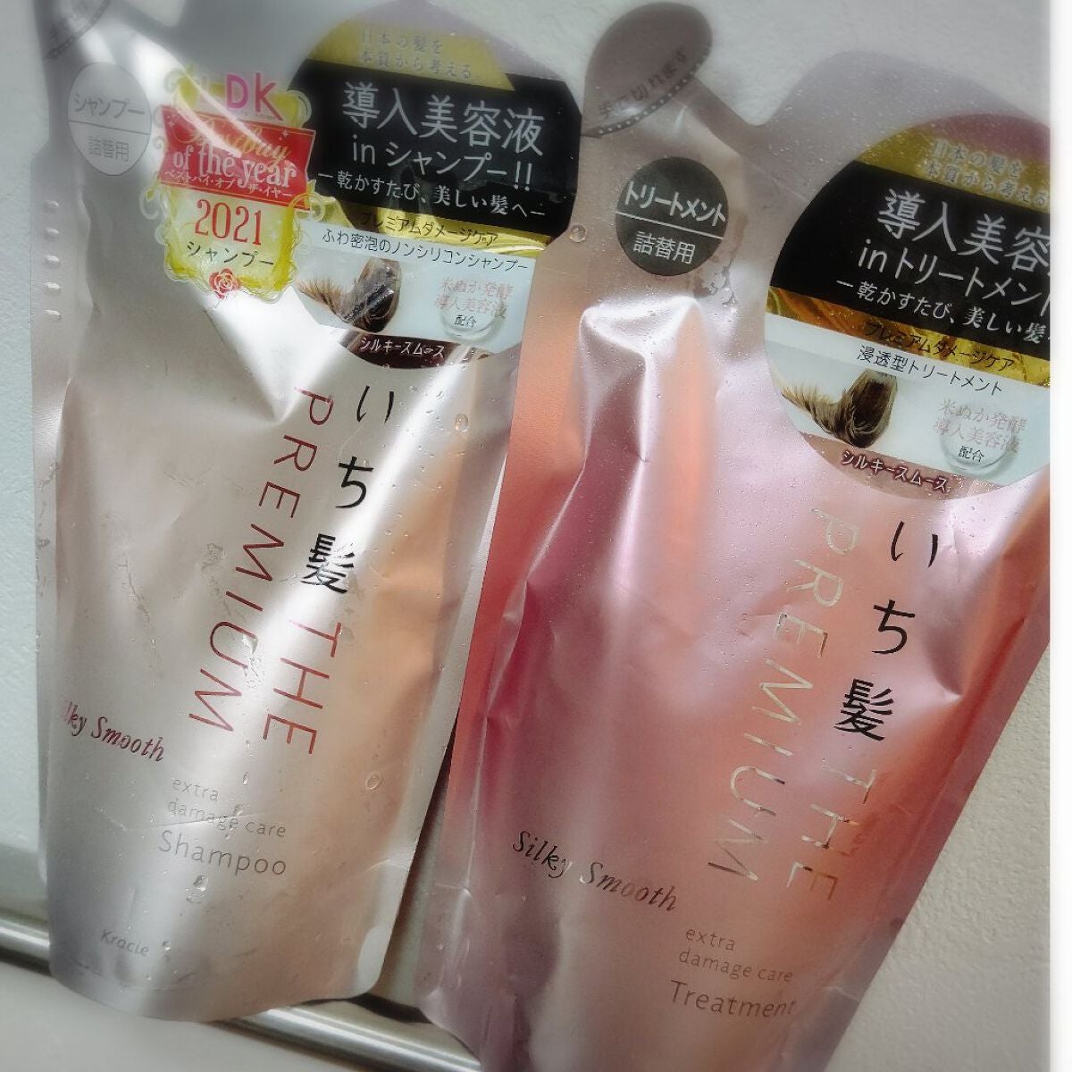 THE PREMIUM エクストラダメージケアシャンプー/トリートメント(シルキースムース)/いち髪/市販シャンプーを使ったクチコミ(1枚目)