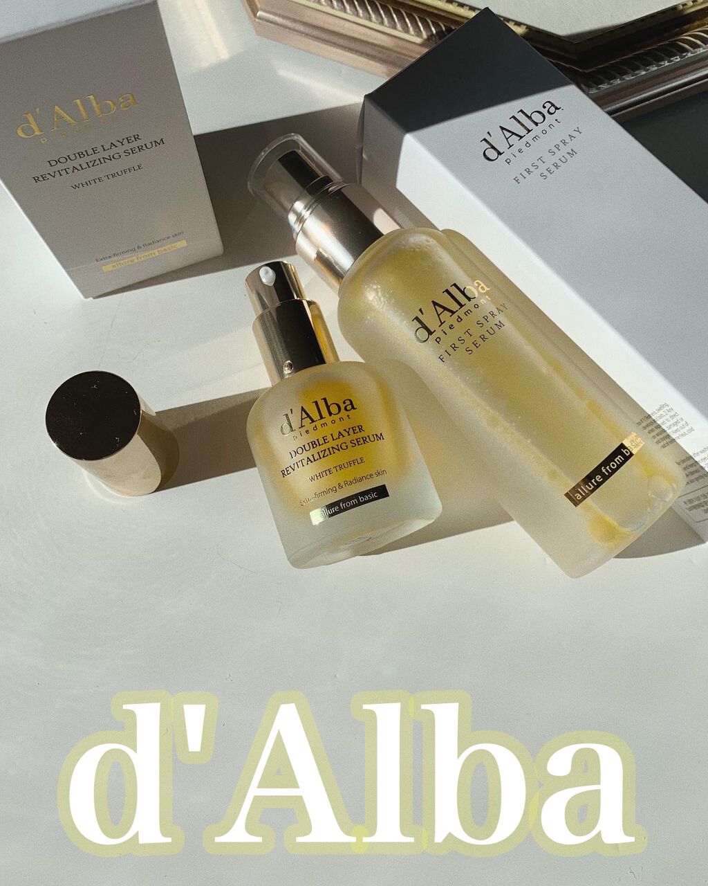 ホワイトトリュフダブルレイヤーリバイタライジングセラム/ダルバ/美容液を使ったクチコミ（1枚目）