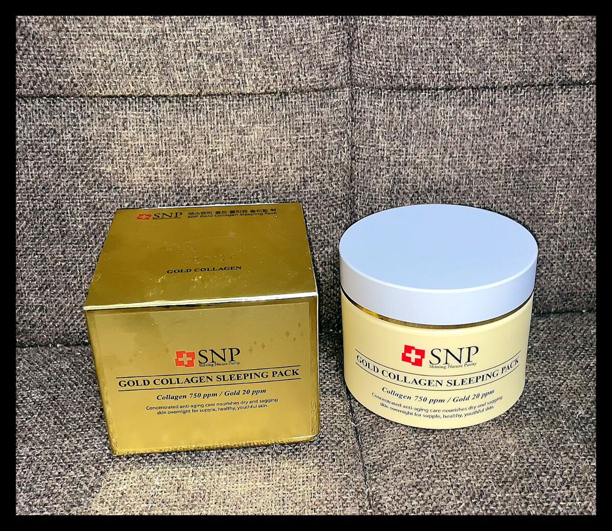 SNP ゴールド コラーゲン スリーピング パック/SNP/シートマスク・パックを使ったクチコミ(1枚目)