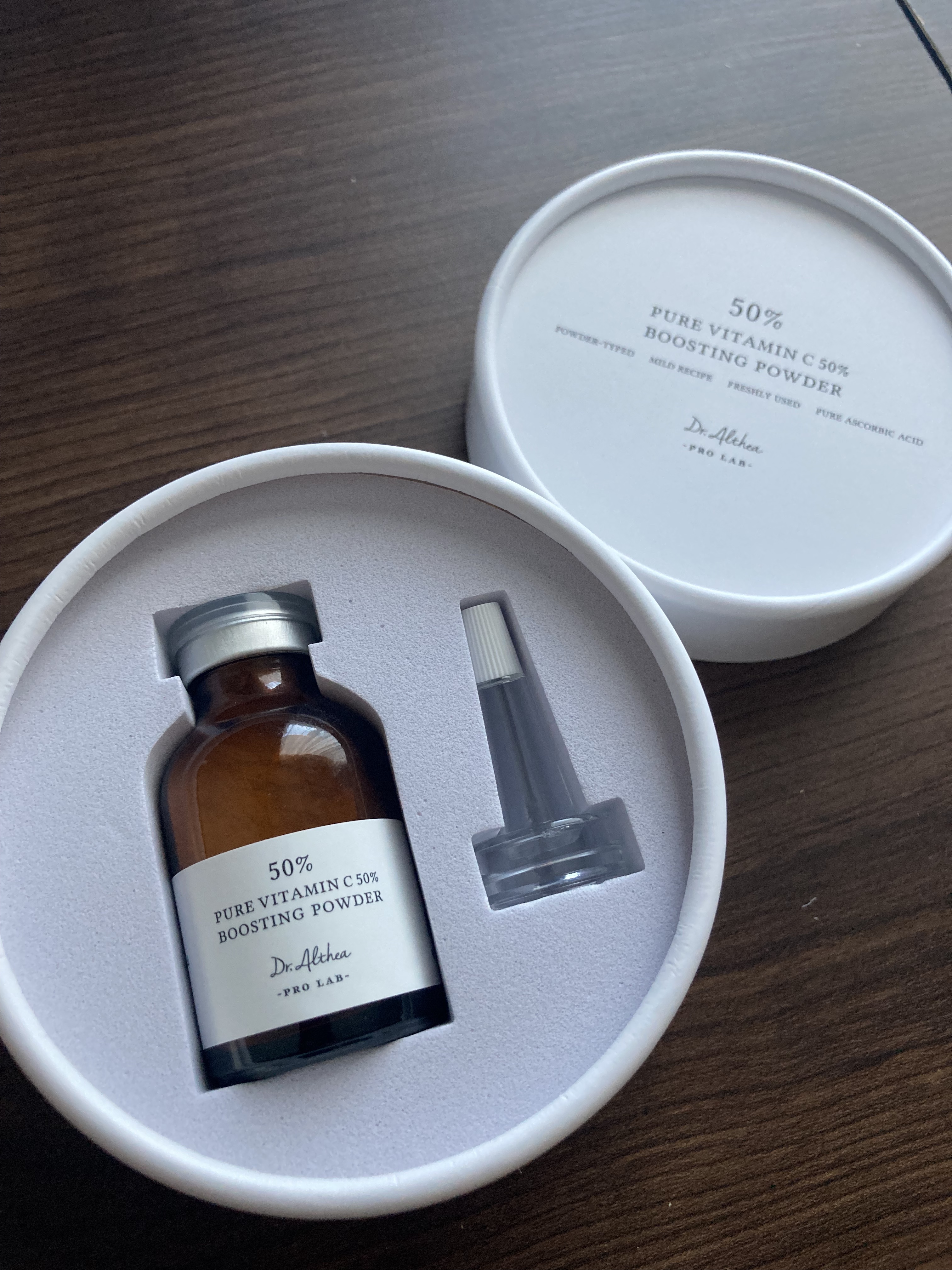 ピュアビタミンC 50％ ブースティングパウダー/Dr.Althea/フェイスパウダーを使ったクチコミ（1枚目）