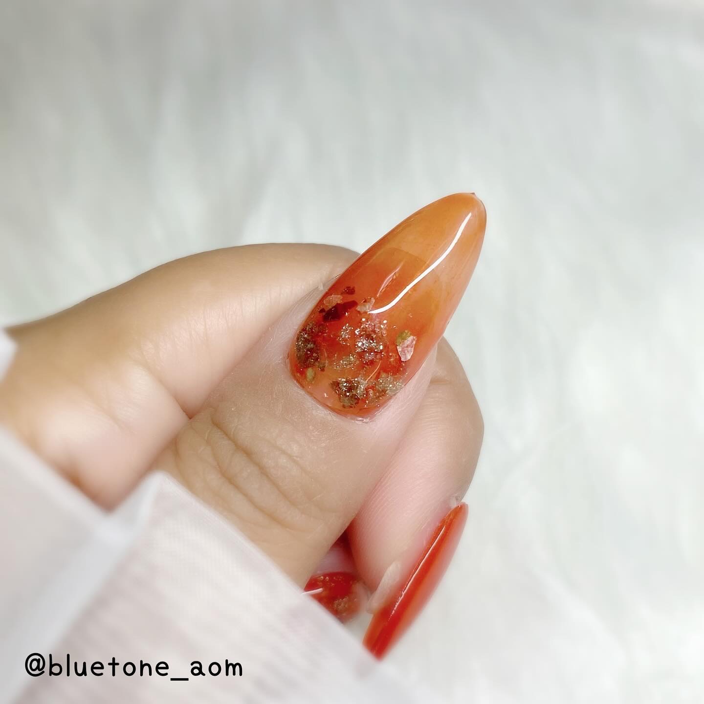 BRG ジェルネイル 20 テラコッタ/DAISO/ジェルネイルを使ったクチコミ（3枚目）