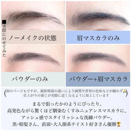 ニュアンスアイブローマスカラ/インテグレート/眉マスカラを使ったクチコミ(4枚目)