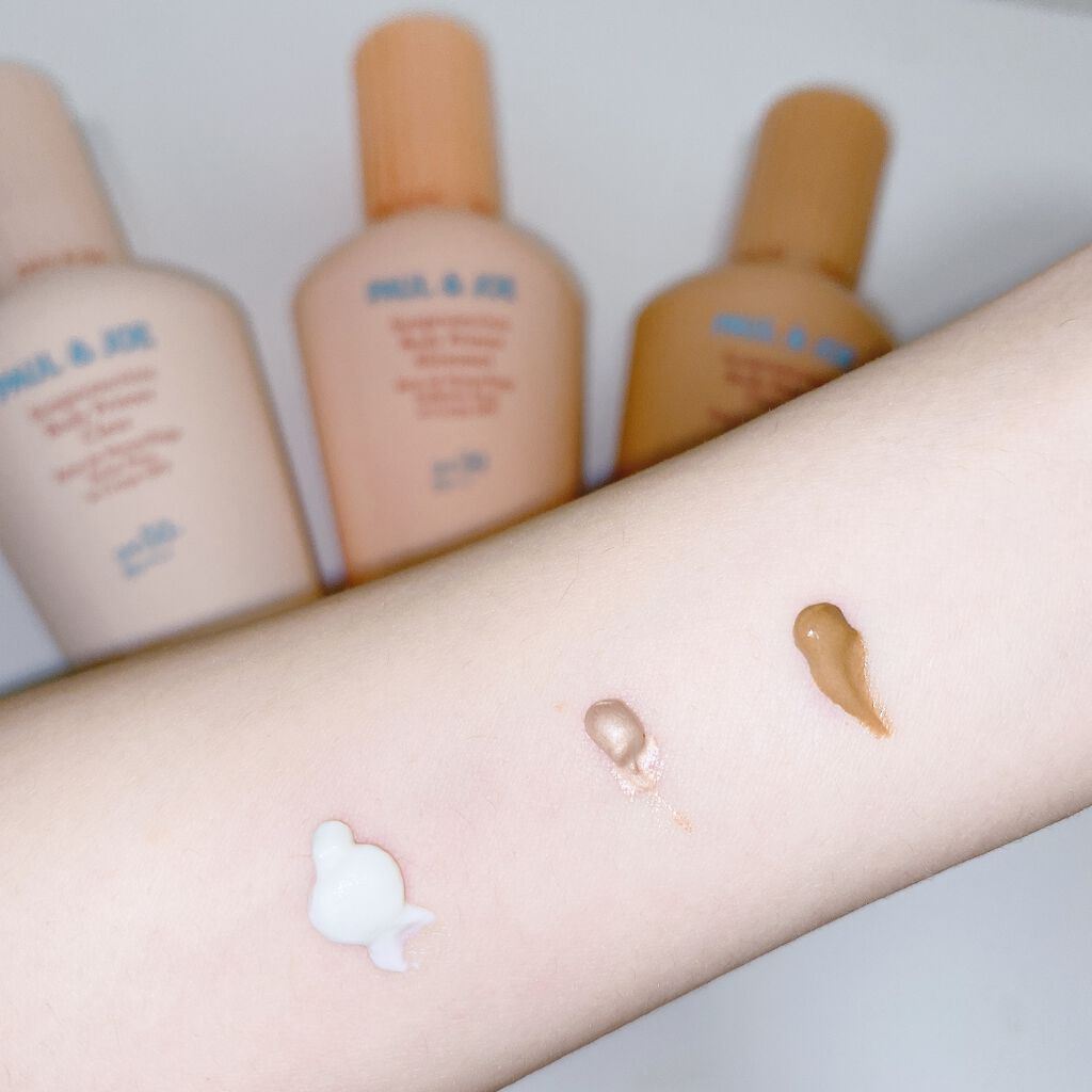 サンプロテクション ボディプライマー クリア/PAUL & JOE BEAUTE/日焼け止めローションを使ったクチコミ(3枚目)