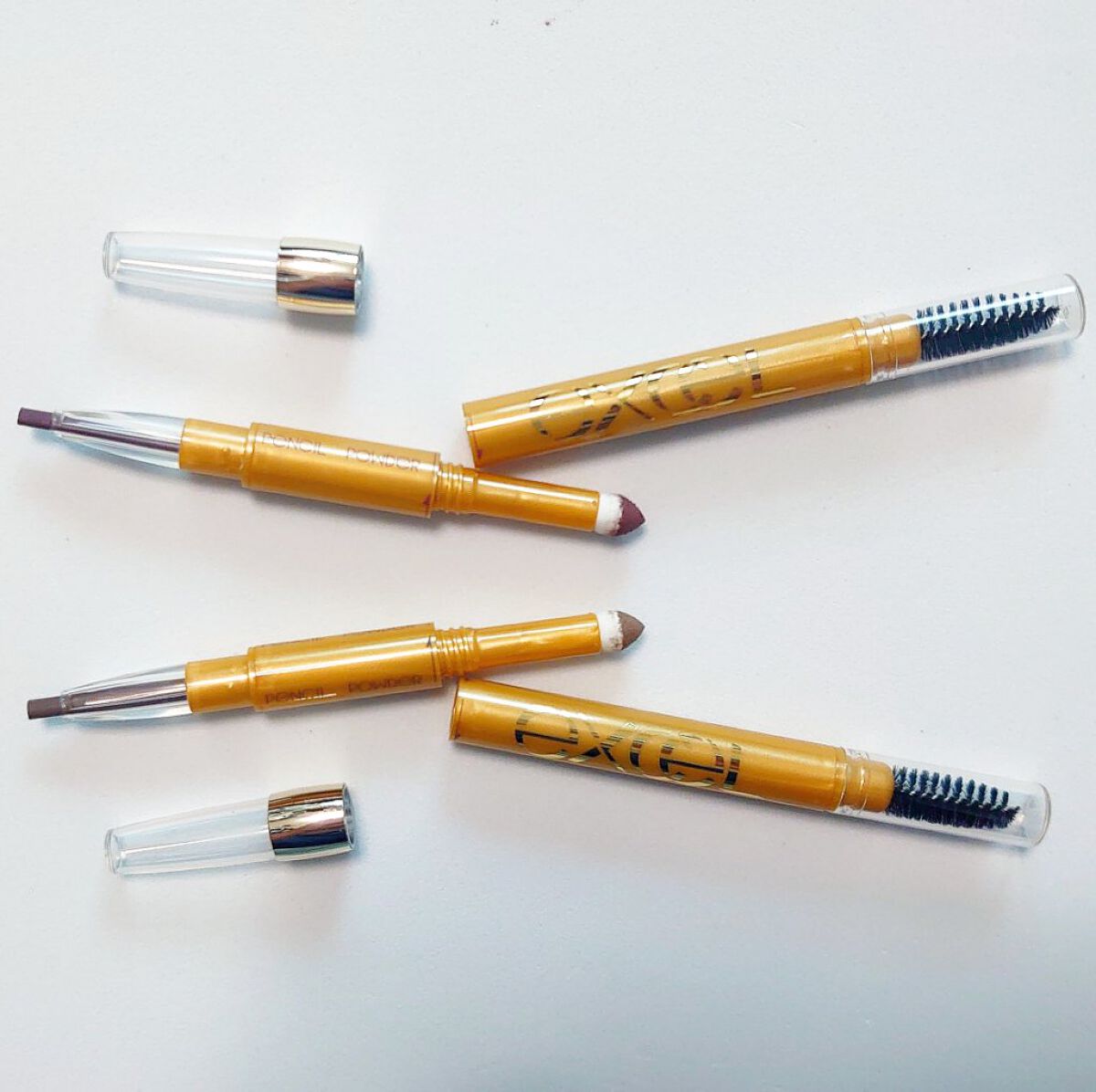 パウダー＆ペンシル　アイブロウＥＸ PD16 アッシュピンク(限定)/excel/アイブロウペンシルを使ったクチコミ（2枚目）