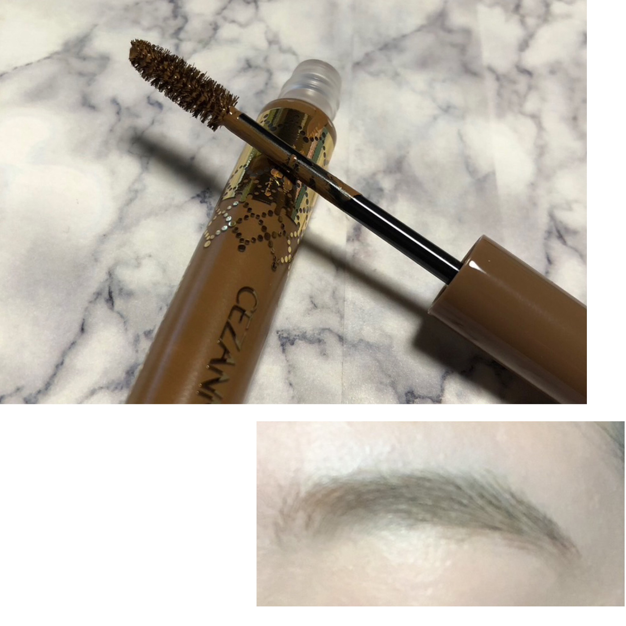 アイブロウマスカラ 01　ナチュラルブラウン/CEZANNE/眉マスカラを使ったクチコミ（3枚目）