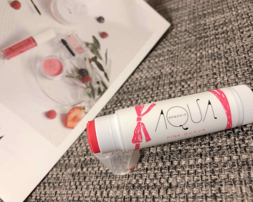 オーガニックスイーツリップ 11 ピンクグアバ/アクア・アクア/リップケアを使ったクチコミ（1枚目）