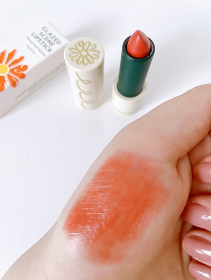 グレーズドシーンリップスティック/BROOKESIA/口紅を使ったクチコミ(4枚目)