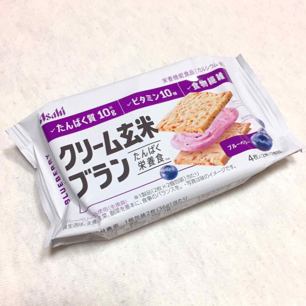 新素材新作 72g ×6個 アサヒグループ食品 クリーム玄米ブランブルーベリー 焼き菓子、