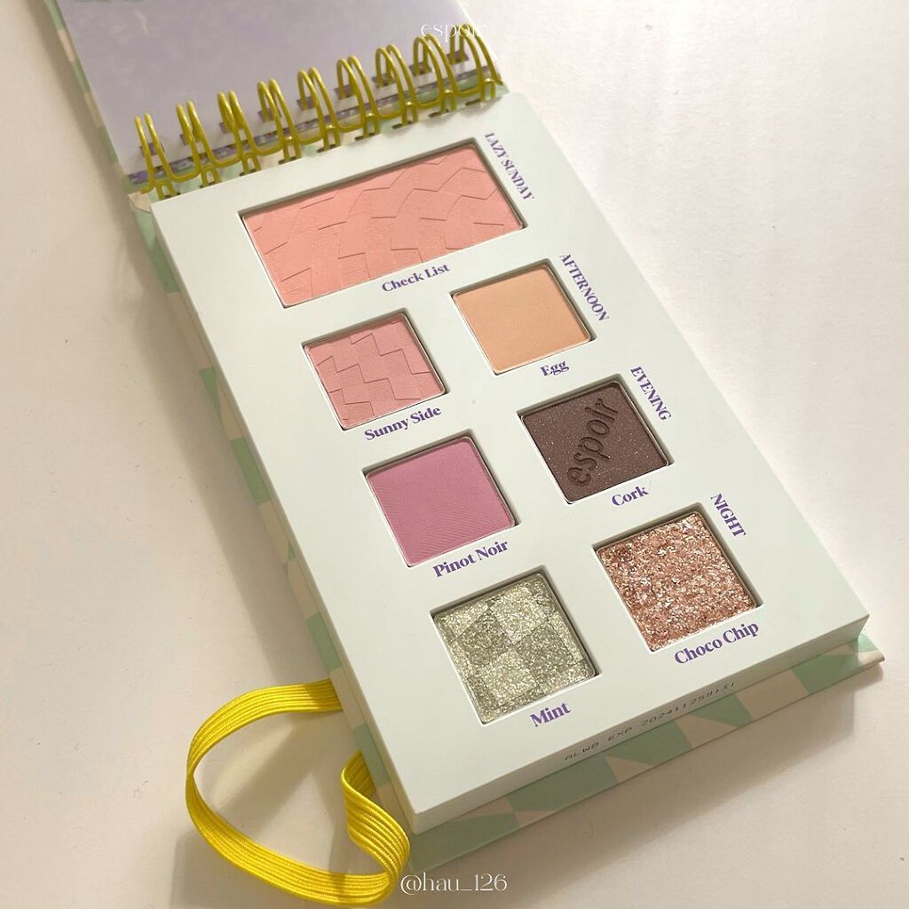 22S/Sルックブック ミントチェック/espoir/アイシャドウパレットを使ったクチコミ（3枚目）