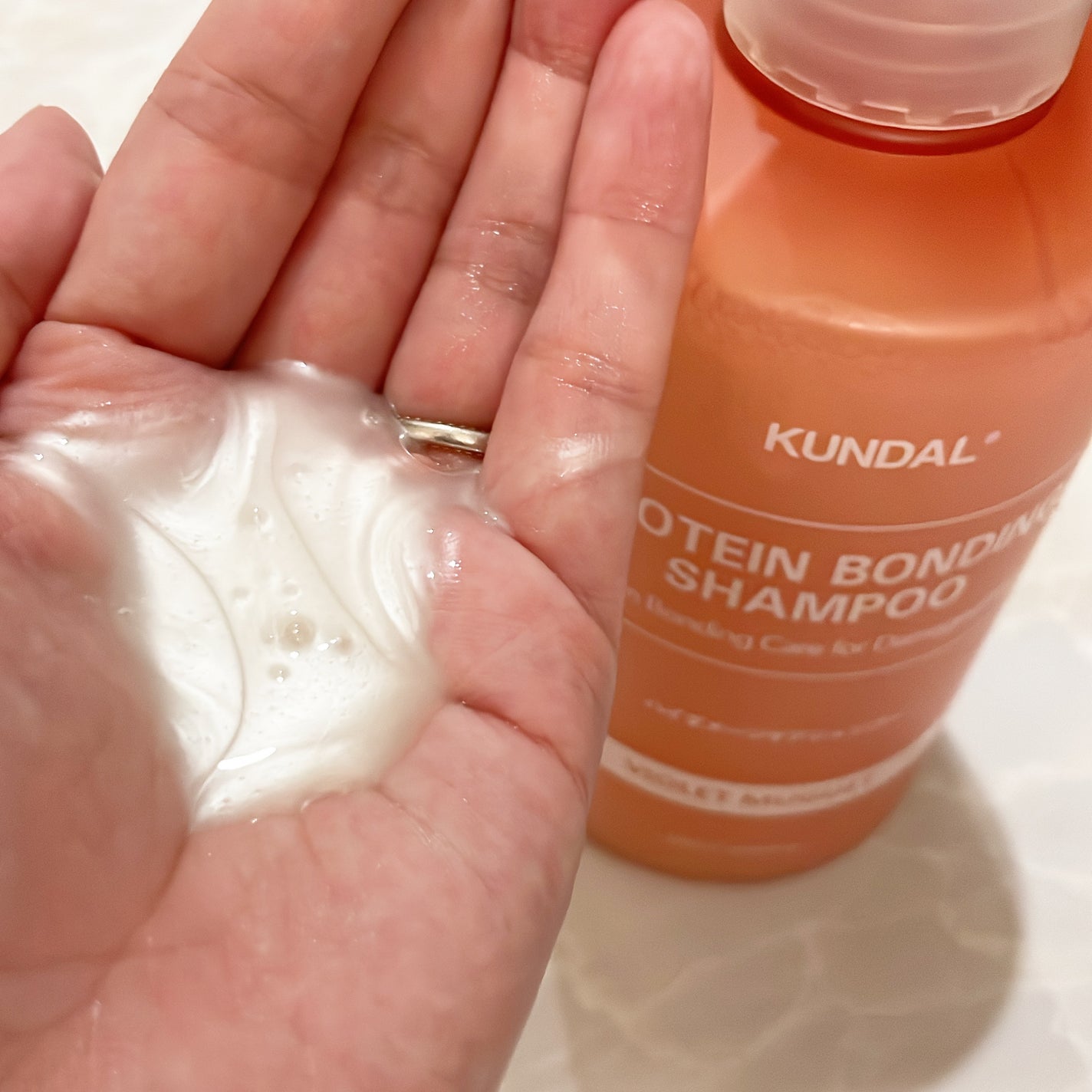 クンダル ダメージケア シャンプー/トリートメント/KUNDAL/市販シャンプーを使ったクチコミ(4枚目)