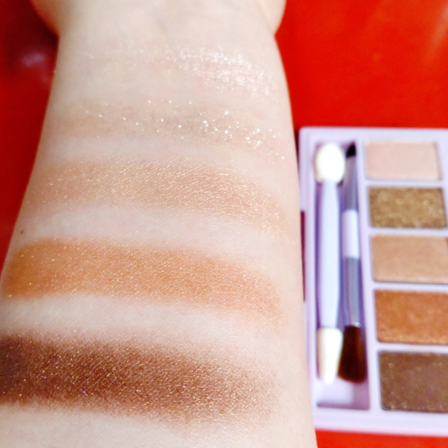 シャイニーアイパレットチャームブラウン/VAVI MELLO/アイシャドウパレットを使ったクチコミ(7枚目)