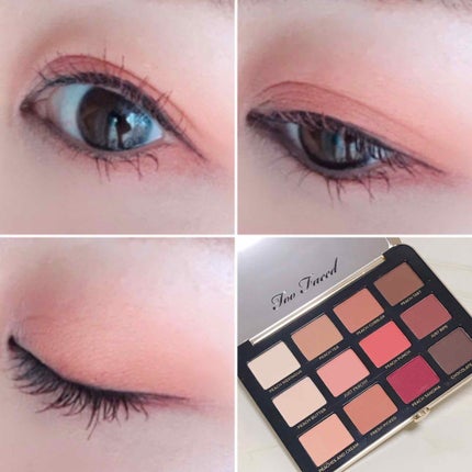 ジャスト ピーチィ ベルベット マット アイシャドウ パレット/Too Faced/アイシャドウパレットを使ったクチコミ(4枚目)