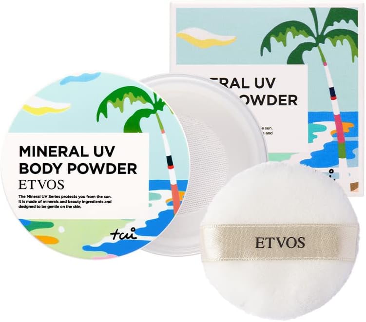 ミネラルUVボディパウダー 8g(ETVOS×松尾たいこ氏限定デザイン)