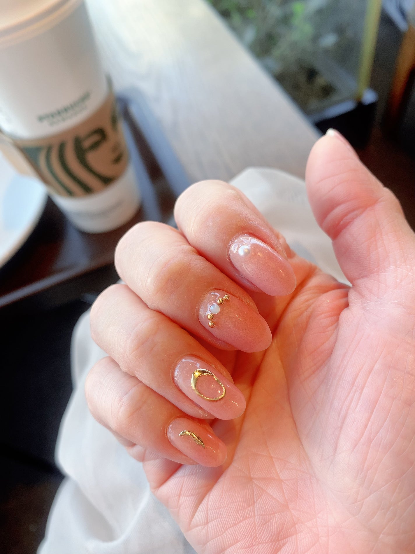 セミキュアジェルネイル(ハンド)/ohora/ネイルシールを使ったクチコミ(1枚目)