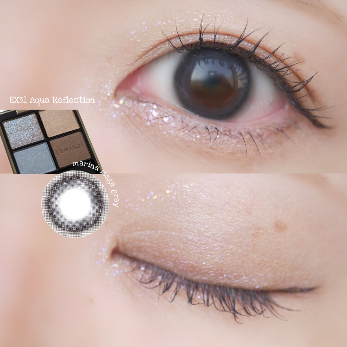 マリナシリーズ	 マリナメガグレー/LENSSIS/カラーコンタクトレンズを使ったクチコミ（1枚目）