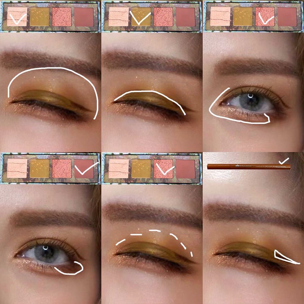 山海シリーズ 4色アイシャドウパレット 05 花象 elephant/GirlCult/アイシャドウパレットを使ったクチコミ（3枚目）