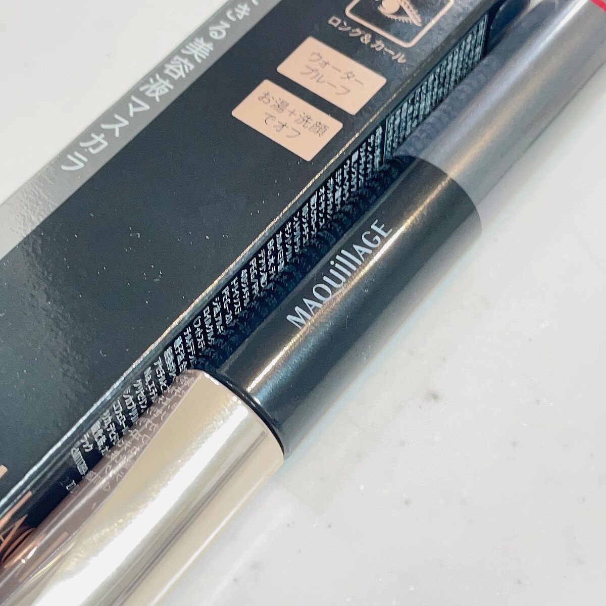 ドラマティックエッセンスマスカラ (ロング＆カール) リアルブラック/マキアージュ/マスカラを使ったクチコミ（2枚目）