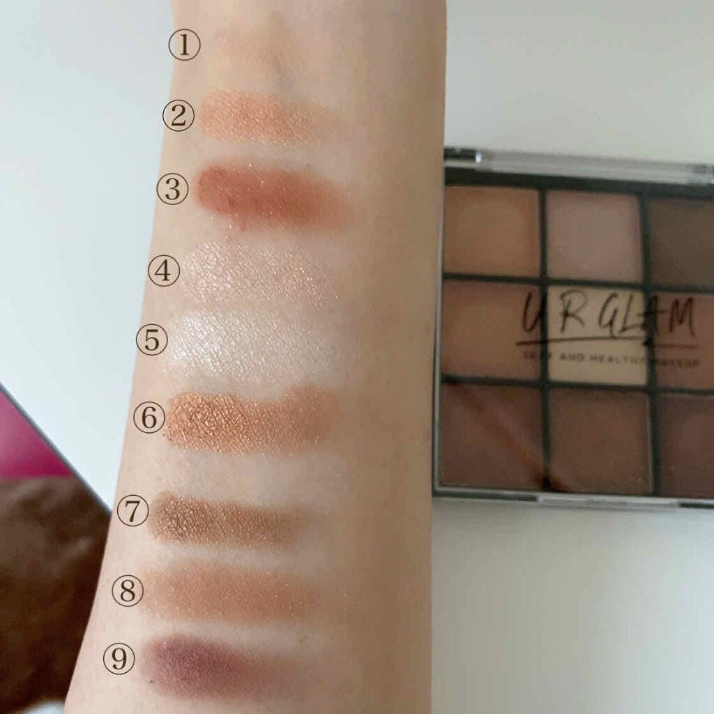 UR GLAM BLOOMING EYE COLOR PALETTE/U R GLAM/アイシャドウパレットを使ったクチコミ(3枚目)