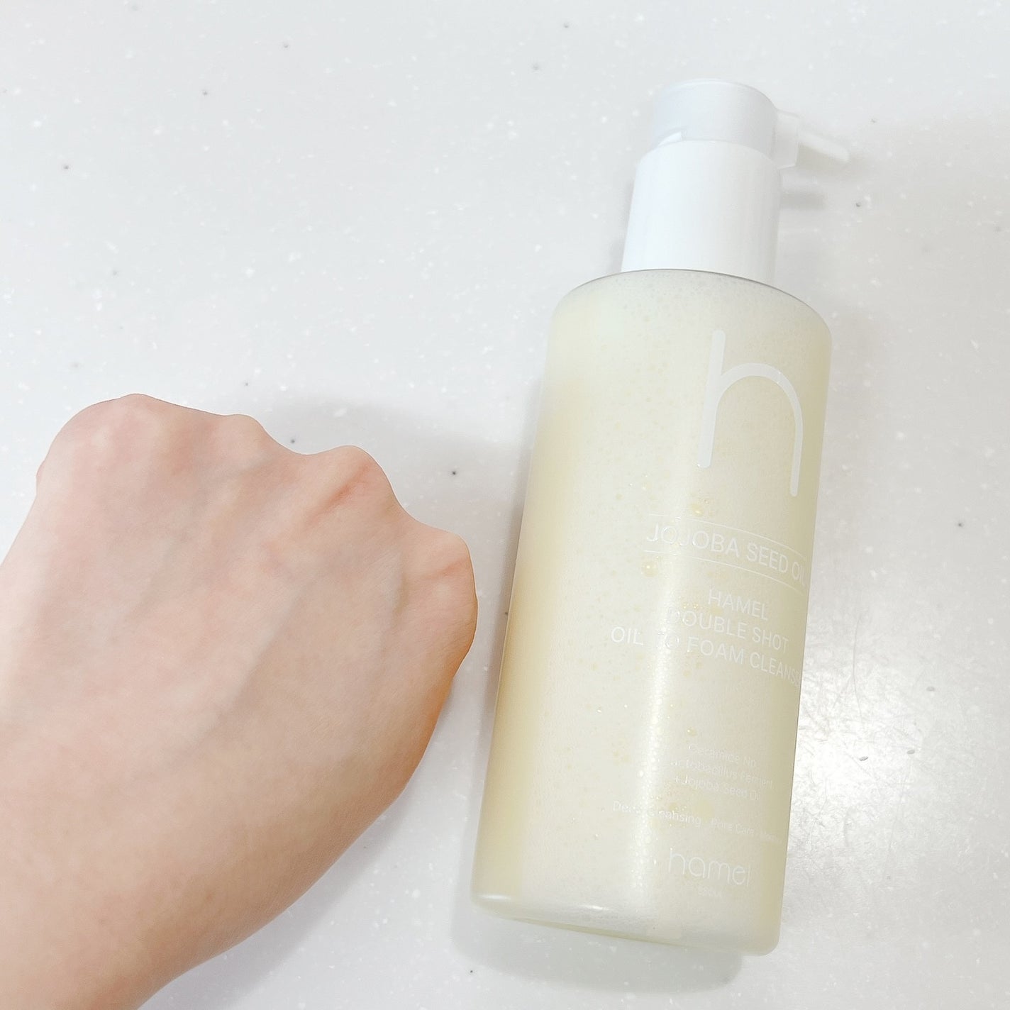 ダブルショットオイルトゥーフォームクレンザー/HAMEL/オイルクレンジングを使ったクチコミ(4枚目)