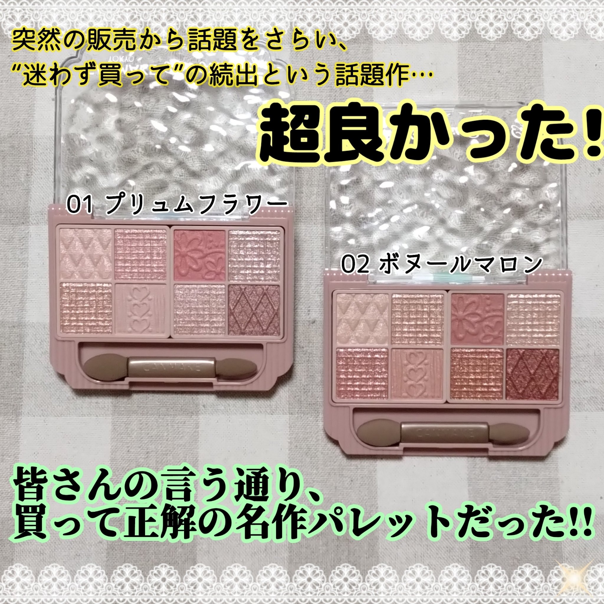 プティパレットアイズ/キャンメイク/パウダーアイシャドウを使ったクチコミ（2枚目）