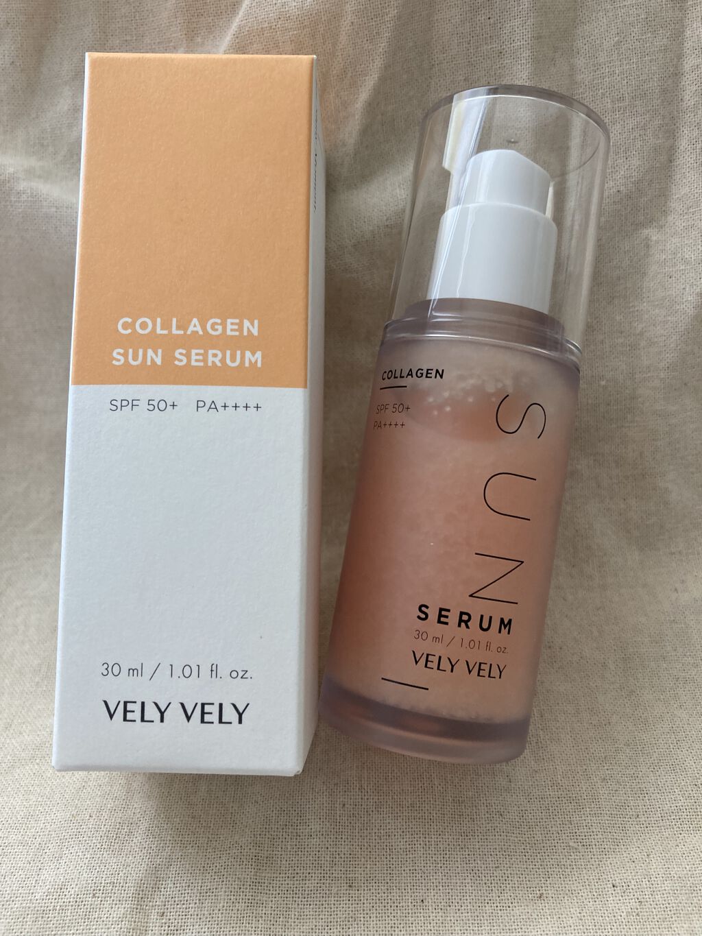 ハリケアコラーゲンサンセラム/VELY VELY/日焼け止めジェルを使ったクチコミ（1枚目）