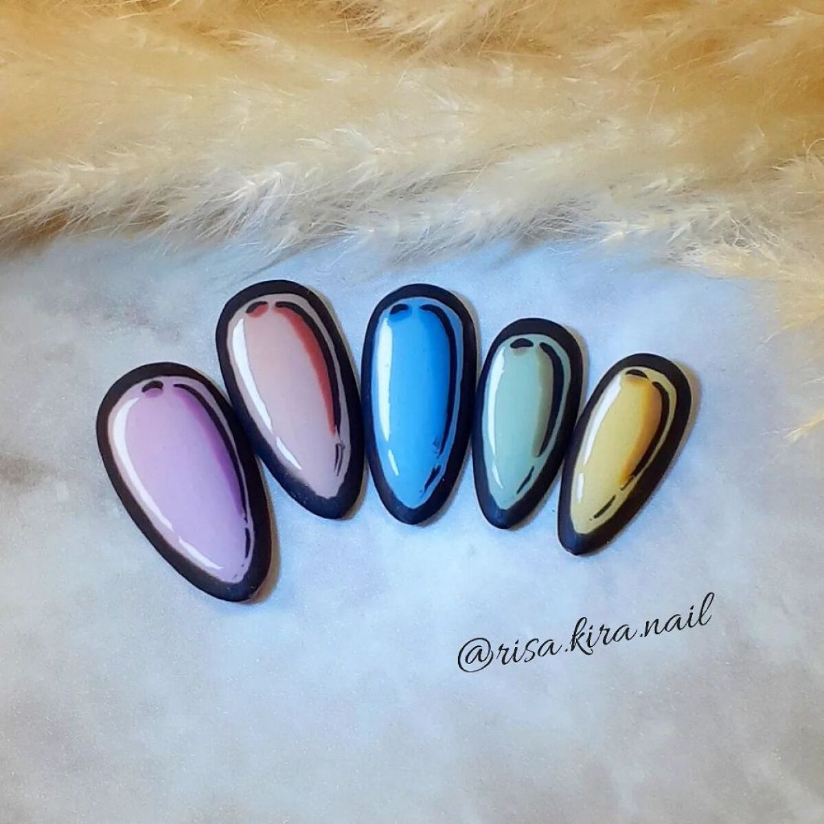 #コミックネイル,#コミックアートネイル,#ネイル,#ジェルネイルのネイルデザイン