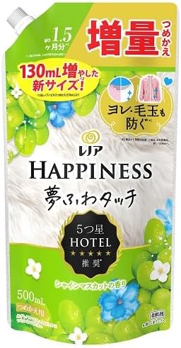 レノアハピネス夢ふわタッチ シャインマスカット 詰替(500ml)