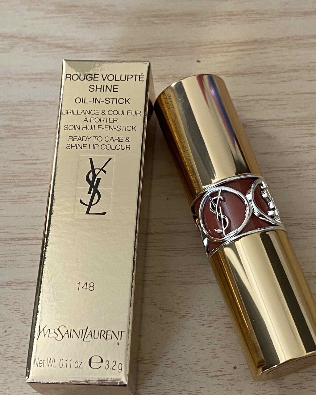 ルージュ ヴォリュプテ シャイン/YVES SAINT LAURENT BEAUTE/口紅を使ったクチコミ(1枚目)