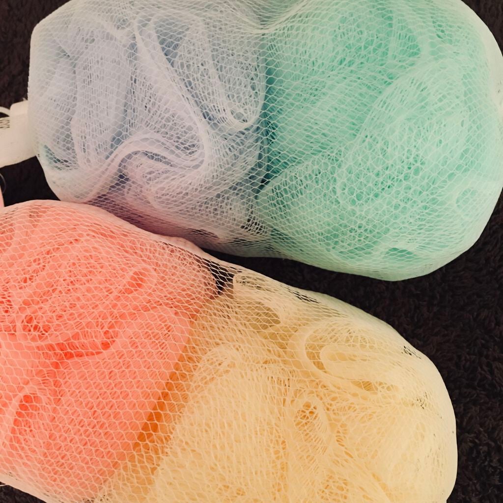 ふわふわシャワーボール 2個入り/DAISO/バスグッズを使ったクチコミ(1枚目)