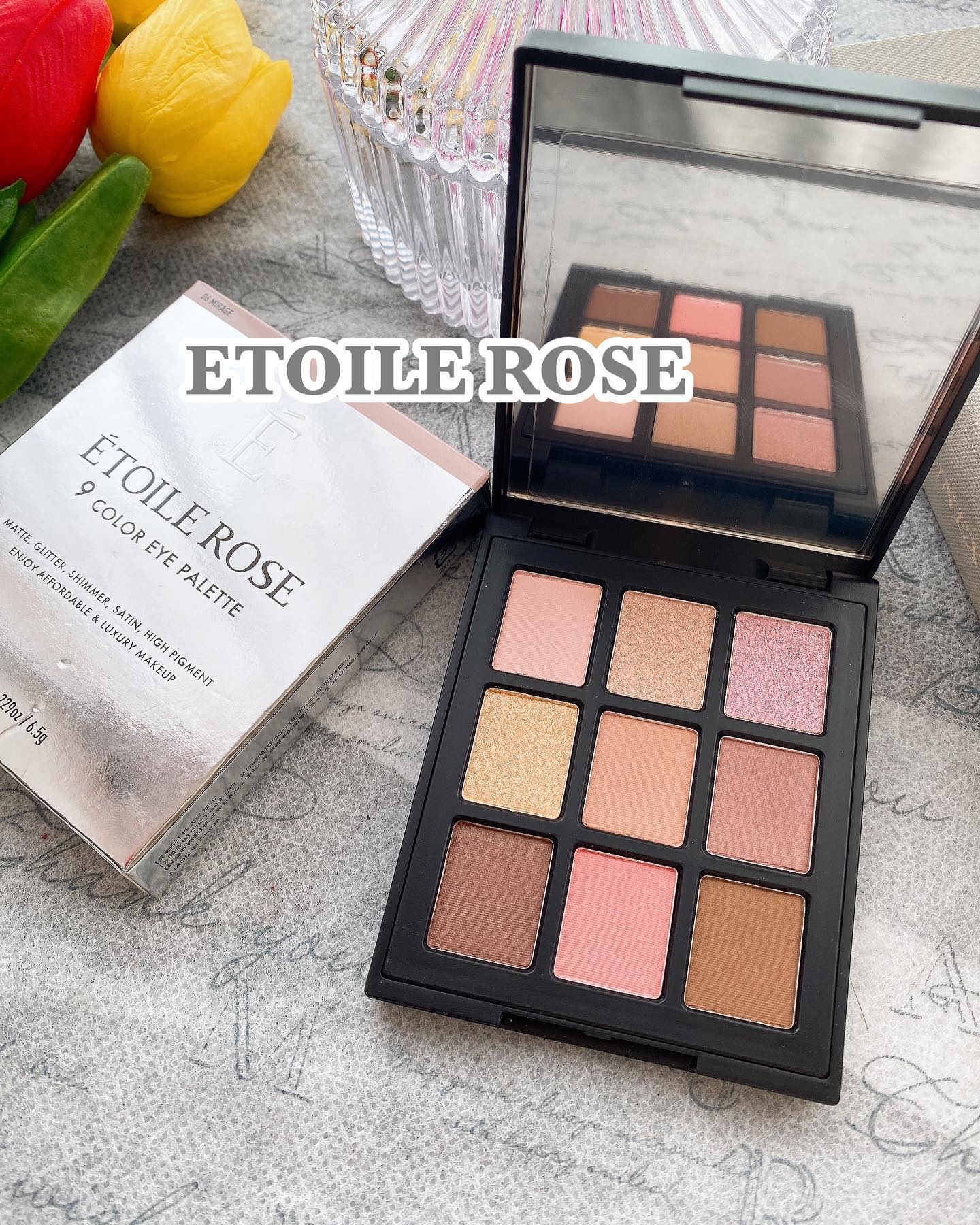 エトワルローズ 9色アイシャドウ/Étoile Rose/アイシャドウパレットを使ったクチコミ（1枚目）