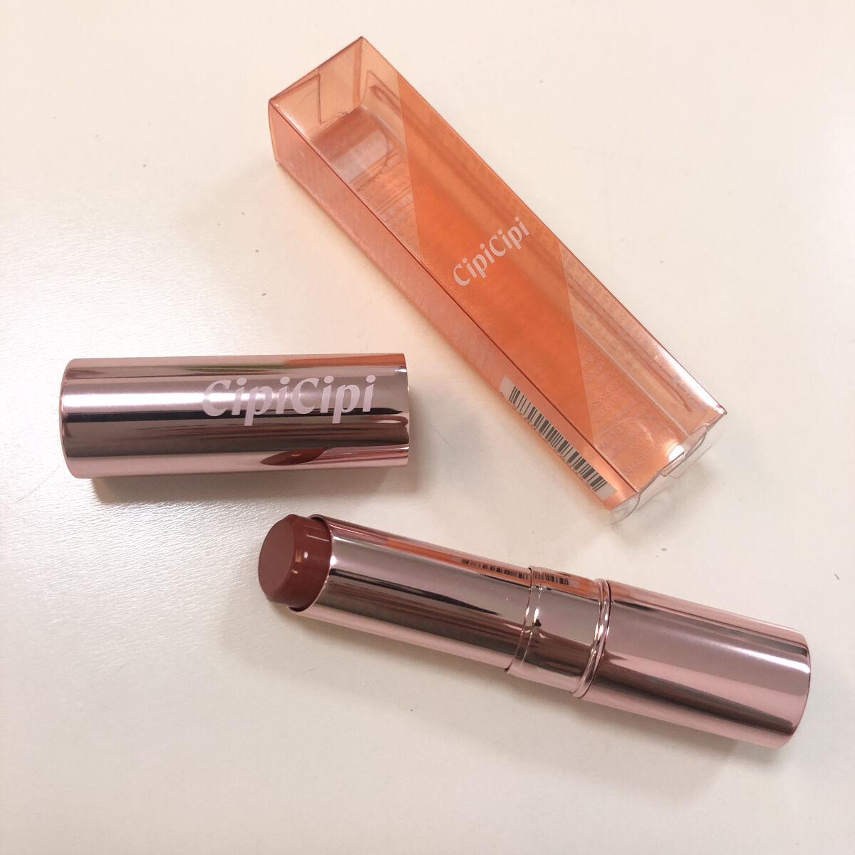 ブリュレリップティント 01 メープルテラコッタ/CipiCipi/リップティントを使ったクチコミ（2枚目）