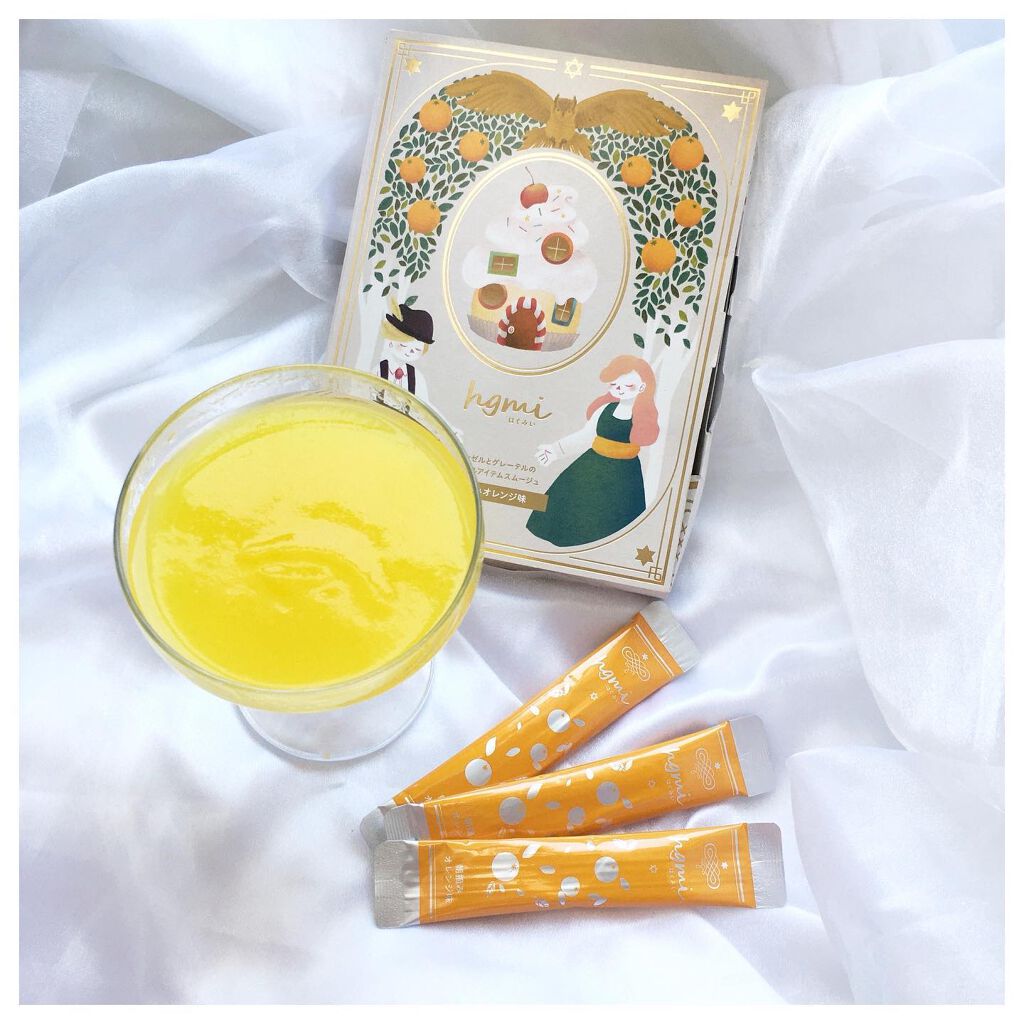 hgmi(はぐみぃ)朝摘みオレンジ味/さくらの森/美容ドリンクを使ったクチコミ（1枚目）